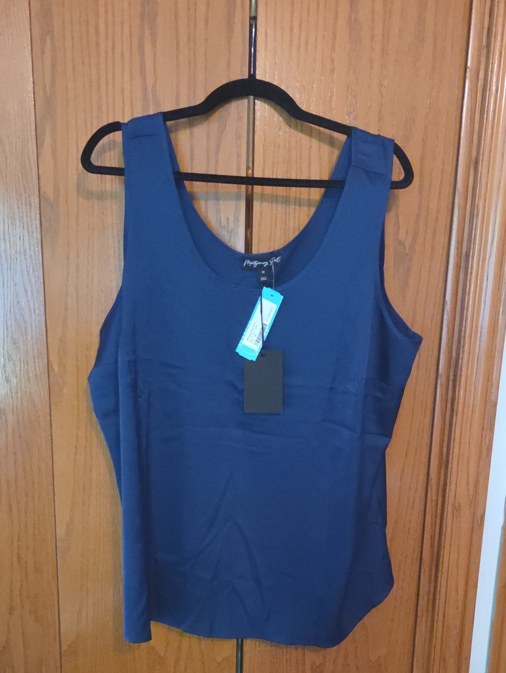 Montgomery Post Navy Scoop Neck Tank Top